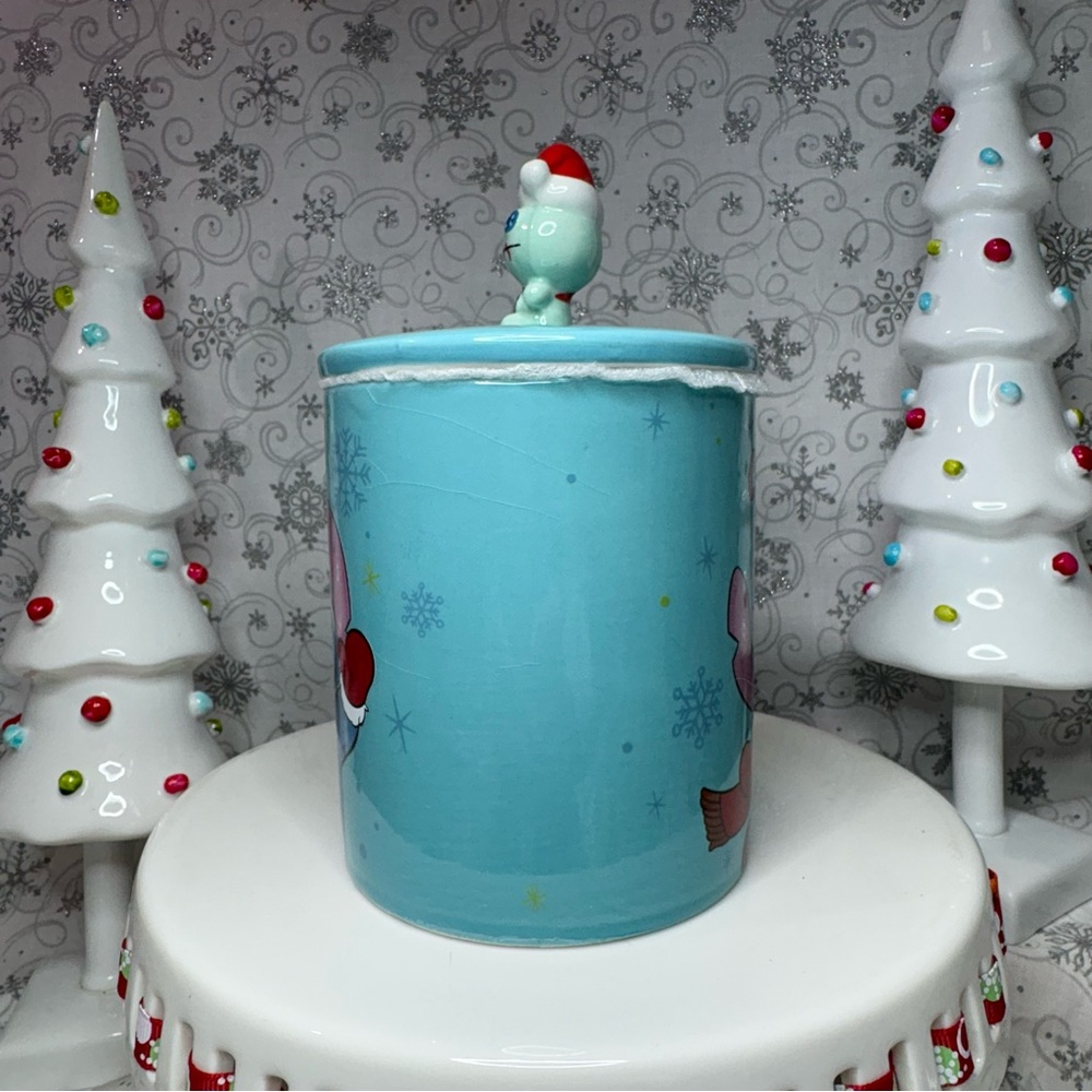 Disney Christmas CHEER Santa Hat Stitch & Santa Scrump Mug Topper Ceramic Mug - Picture 2 of 12